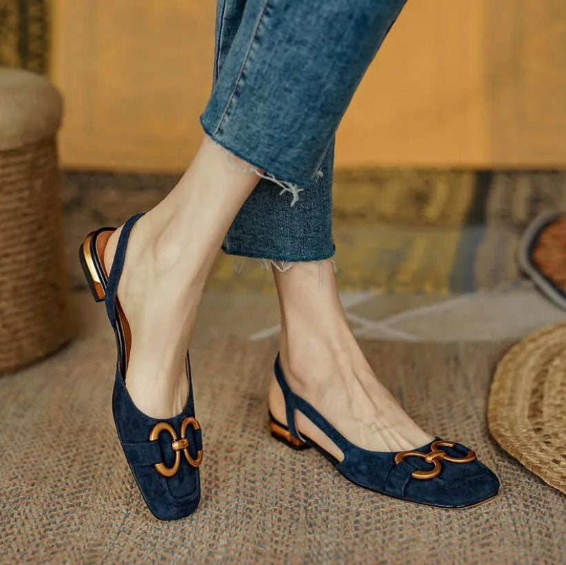 Women's Orthopedic Leather Buckle Sandals for Comfort-MODAUTLET