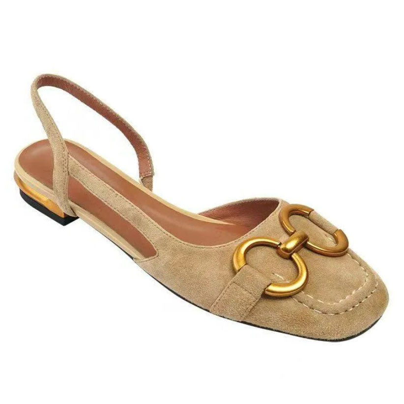 Women's Orthopedic Leather Buckle Sandals for Comfort