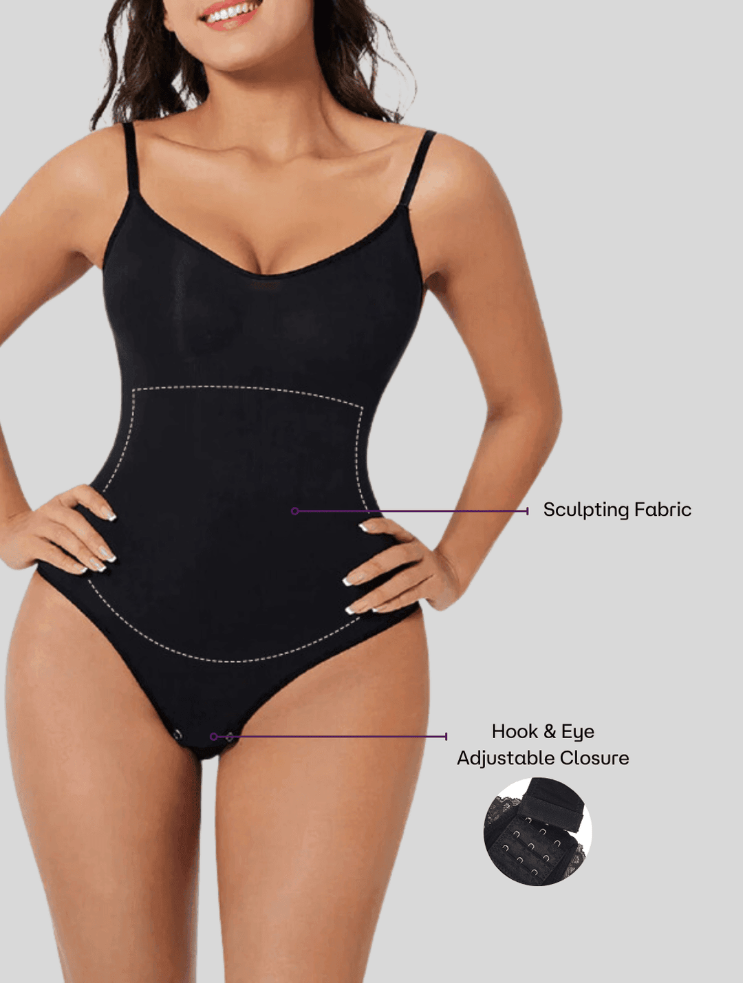 Women's Snatched Shapewear Bodysuit - PowerSculpt Design-MODAUTLET