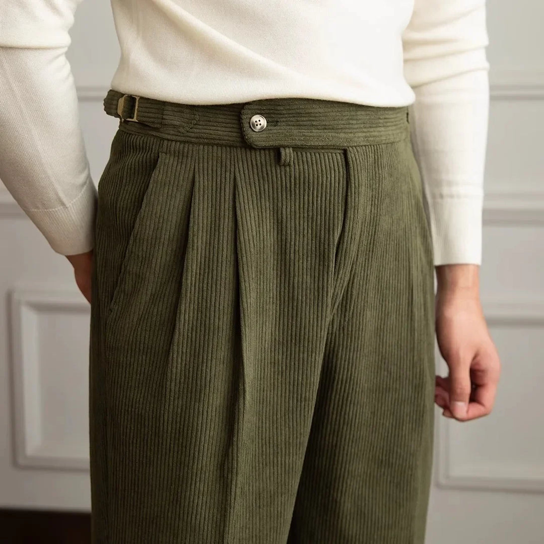 Men's Classic Corduroy Gurkha Pants-MODAUTLET