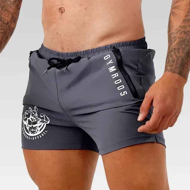 Men's Athletic Gym Shorts Gray