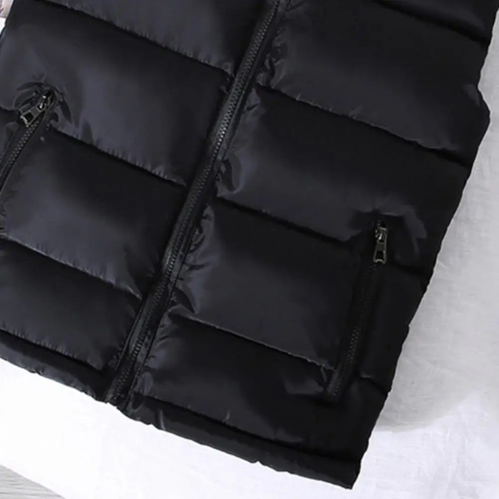 Men's Lightweight Quilted Puffer Vest with Slim Collar