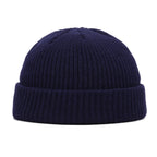 Cozy Winter Knit Beanie – Warm Unisex Skull Cap Navy One Size