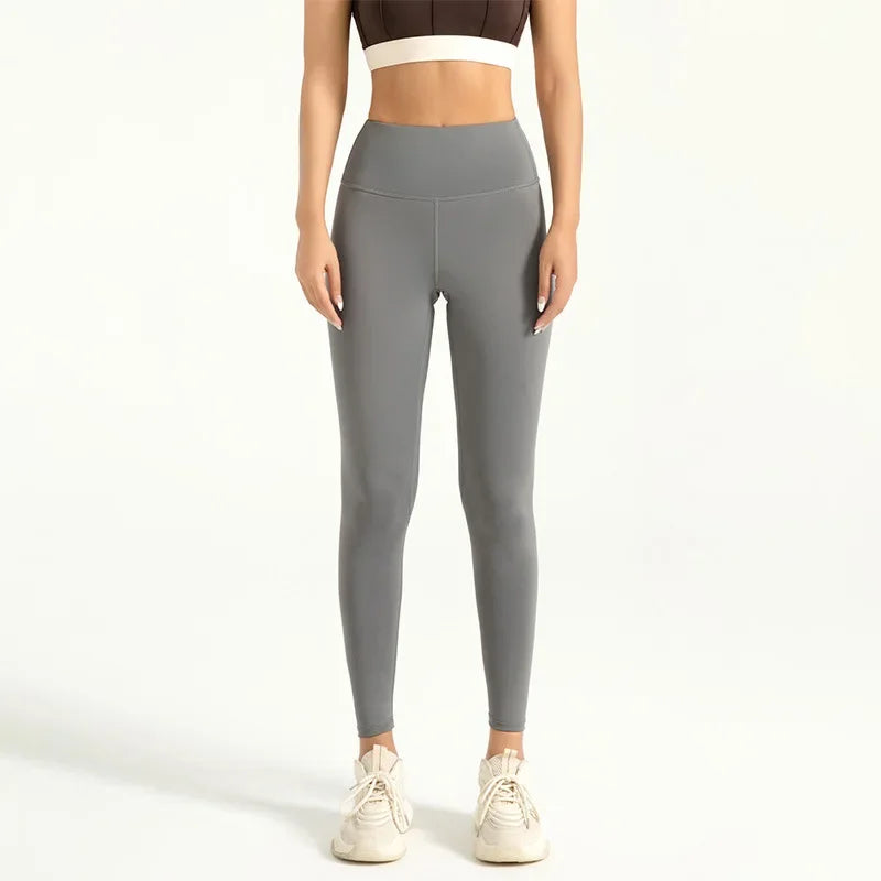 Women's Y2K High Waist Seamless Booty Lifting Gym Leggings gray