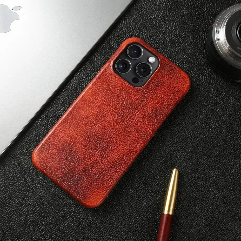 Premium Leather iPhone Case-MODAUTLET