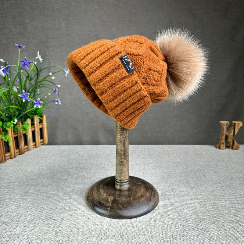 Cozy Wool Knit Beanie for Winter-MODAUTLET