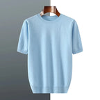 Men's Andari Knit Tee Light Blue