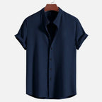 AeroLite Breathable Summer Shirt for Cool and Comfortable Warm Weather Wear Dark blue