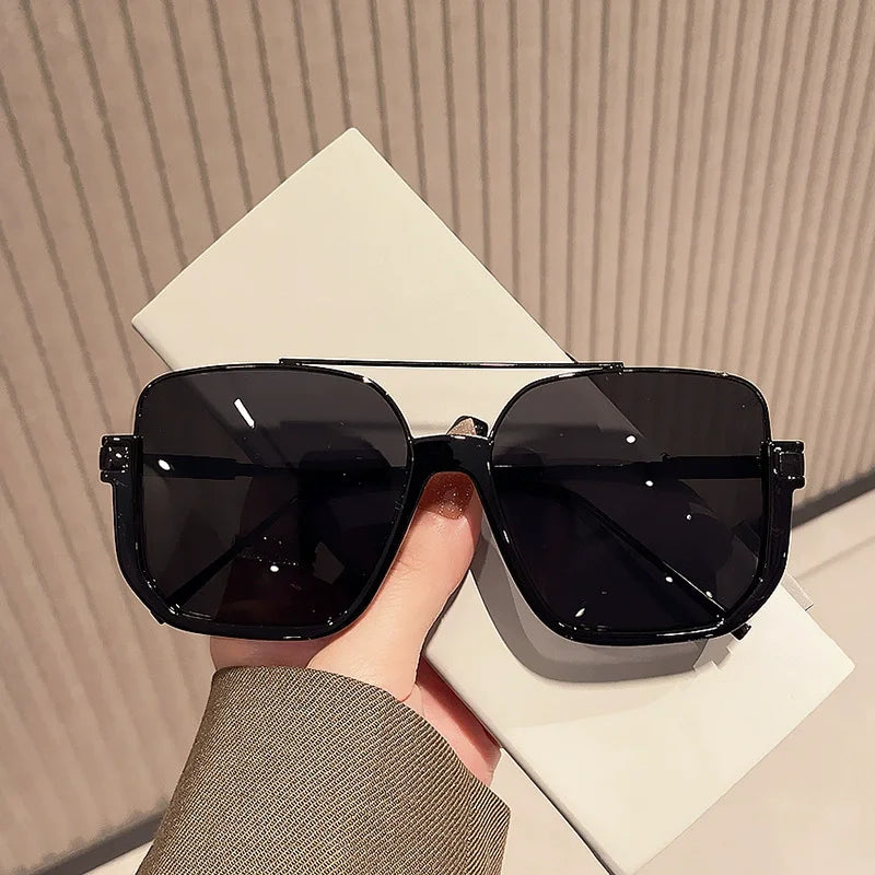 Oversized Square Sunglasses UV 400 Unisex Eyewear Trendy