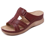 Women's Arch-Supportive Walking Sandals Maroon