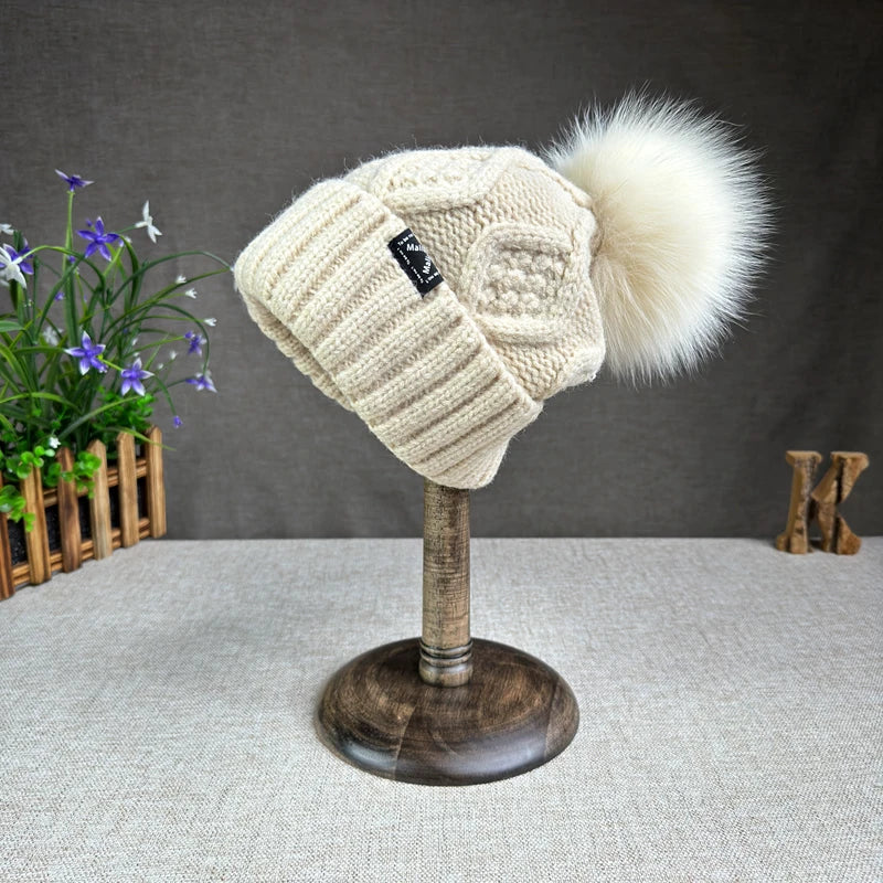 Cozy Wool Knit Beanie for Winter-MODAUTLET