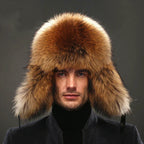 Eco Fur Hat Unisex Winter Ear Flap Trapper Hat Warmth