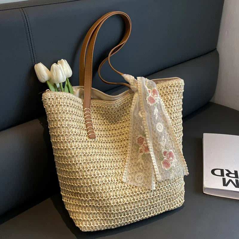 Clara | Handmade Woven Tote Bag-MODAUTLET