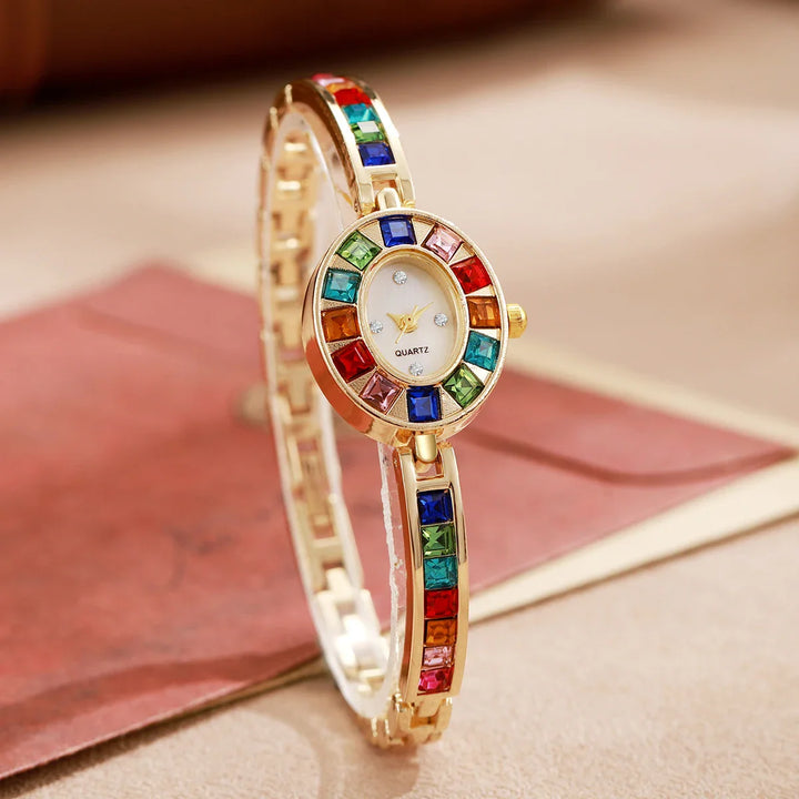 Elegant Gemstone Timepiece-MODAUTLET
