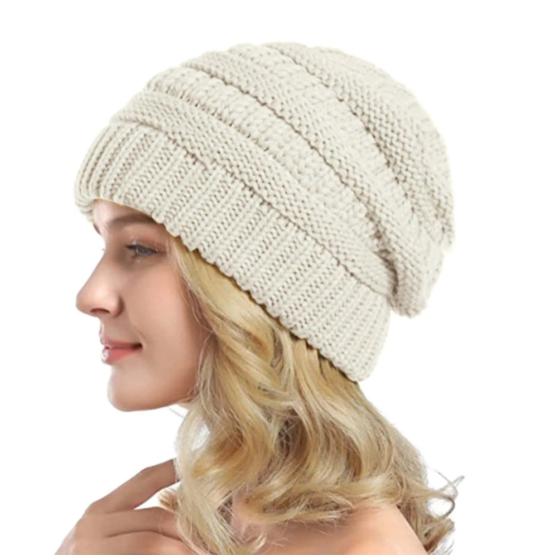 Cozy Chunky Cuffed Knit Beanie-MODAUTLET