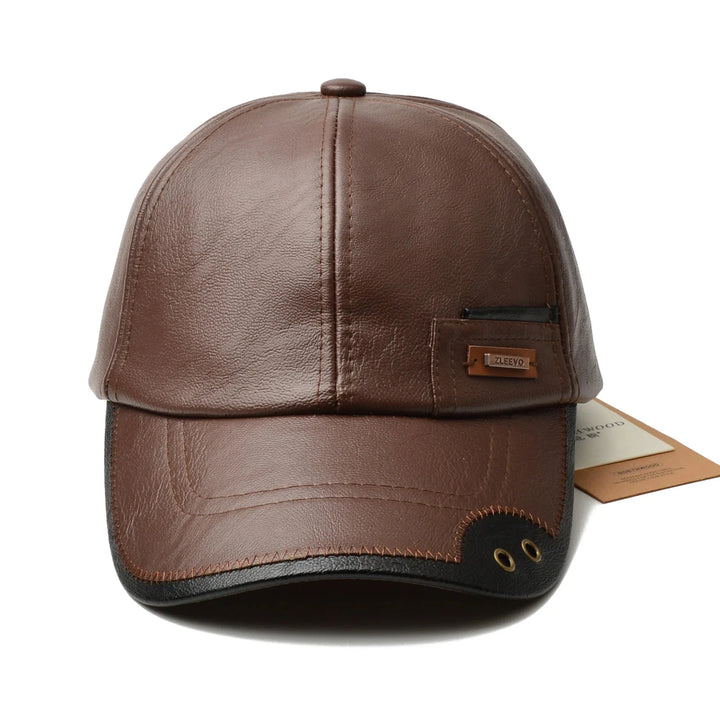 Premium Leather Cap for Stylish Comfort-MODAUTLET
