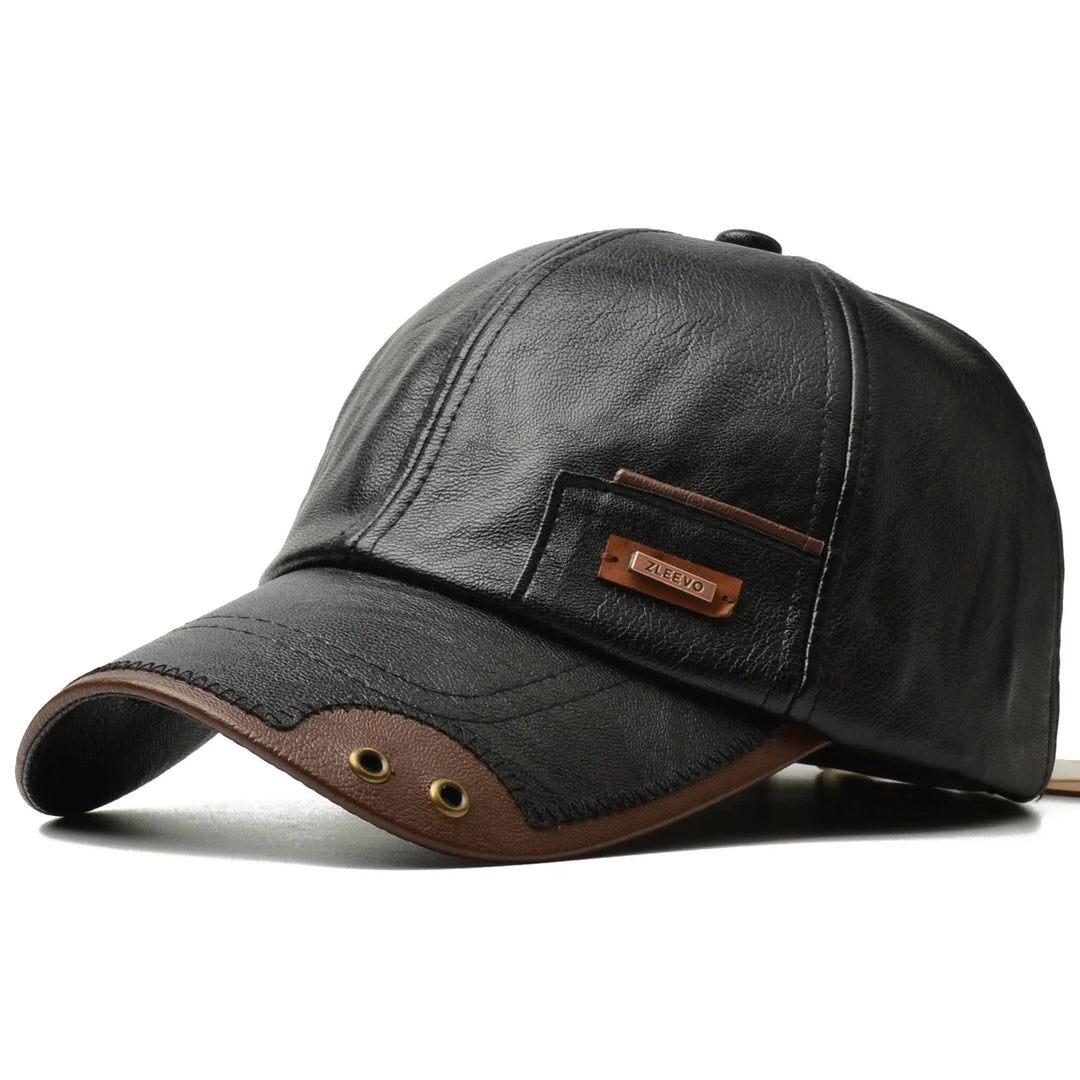 Premium Leather Cap for Stylish Comfort-MODAUTLET