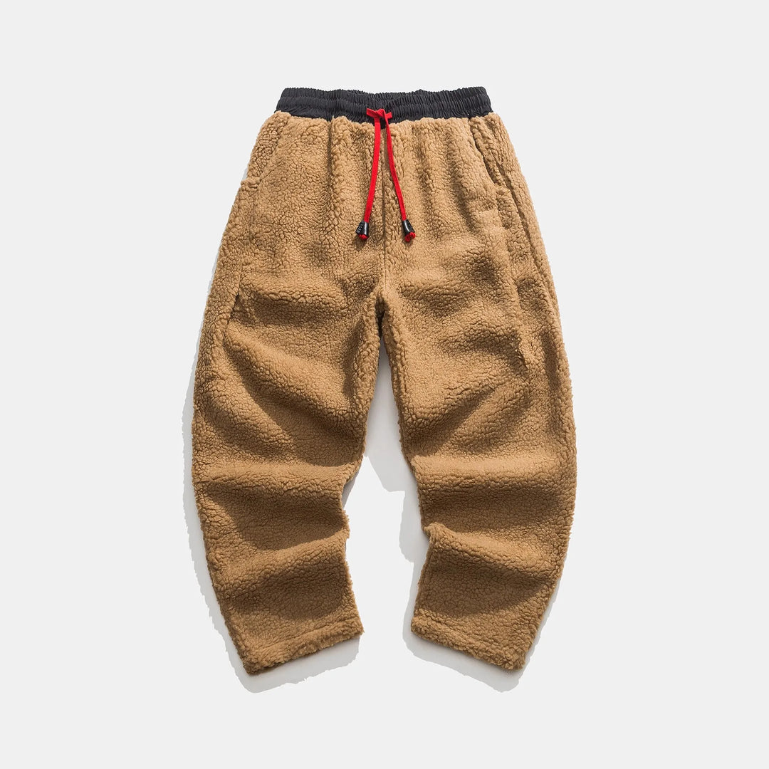 Men's Relaxed Fit Ultra Soft Fleece Sweatpants with Drawstring-MODAUTLET
