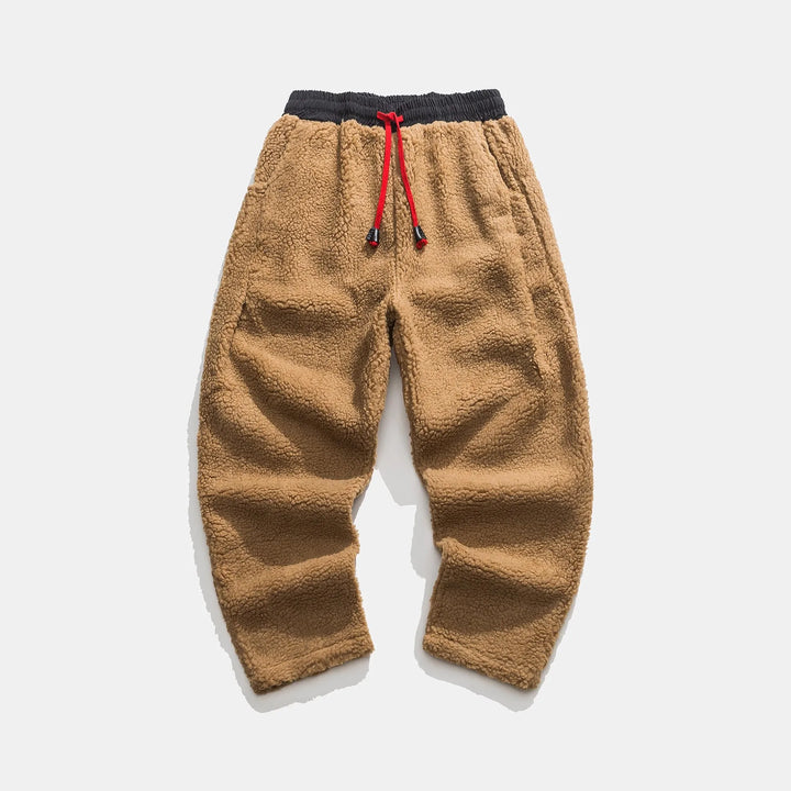 Men's Relaxed Fit Ultra Soft Fleece Sweatpants with Drawstring-MODAUTLET