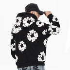 Men’s Casual Denim Hoodie – Soft Hooded Sweatshirt