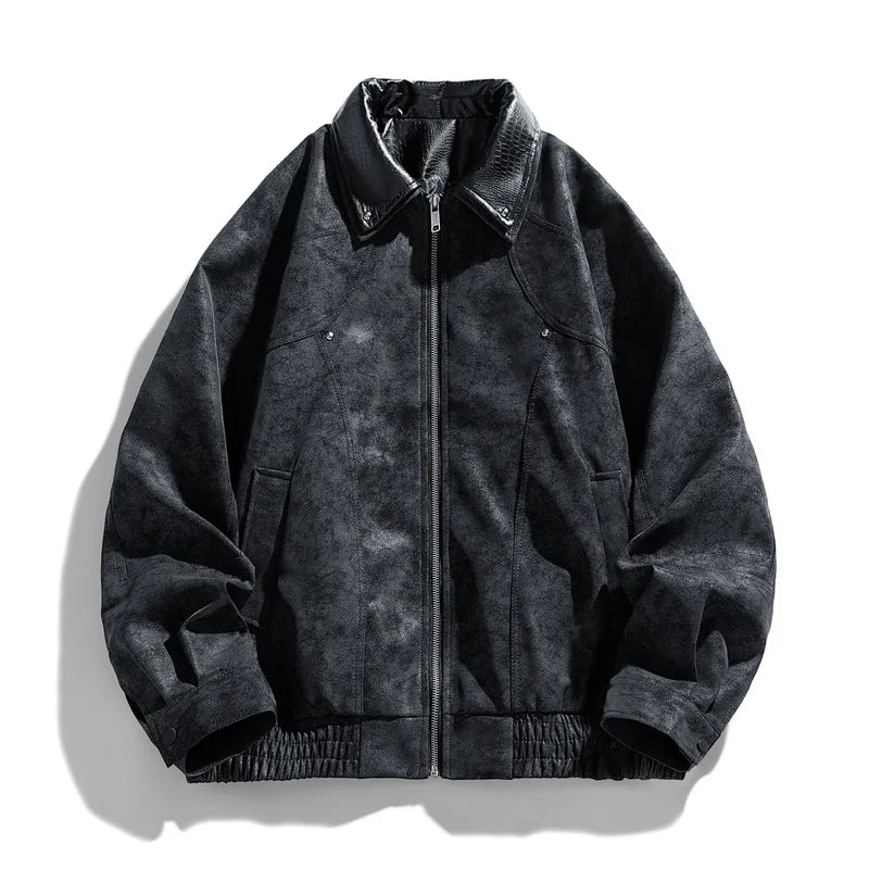 Men's Genuine Leather Jacket Black