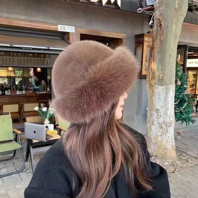 Eleganza Fiorentina Fur Hat-MODAUTLET