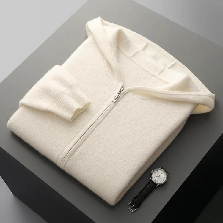 Men's Cashmere Zip Hoodie