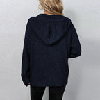Lightweight Knit Hooded Cardigan for Women - Cozy & Warm Everyday Wear