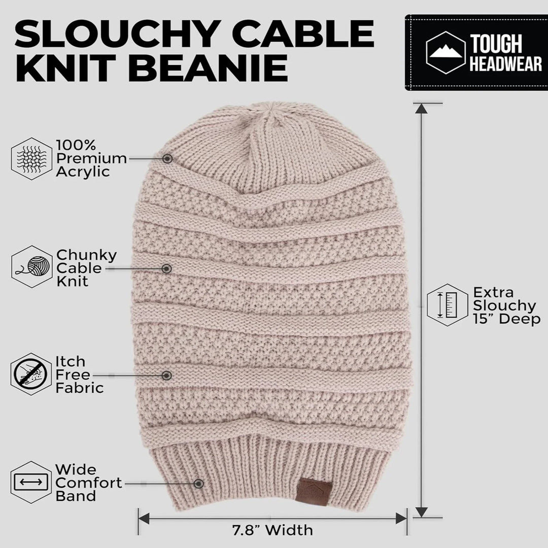 Cozy Knitted Beanie with Fur Lining-MODAUTLET