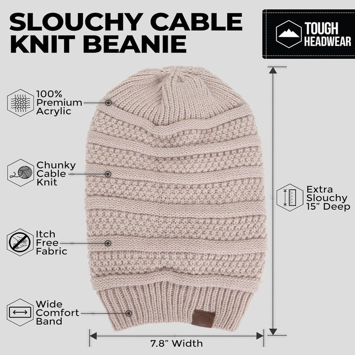 Cozy Knitted Beanie with Fur Lining-MODAUTLET