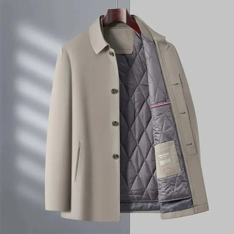 Men's Executive Jacket - Stylish and Professional Outerwear Beige