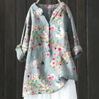 Women's Soft Floral Blouse Floral 2
