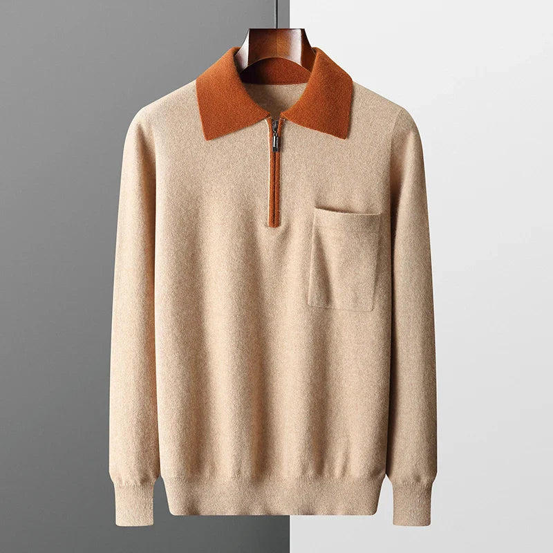 Men's Cashmere Polo - Torino Style-MODAUTLET