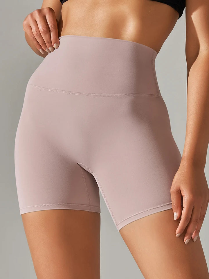 Women's High Waist Squat Proof Yoga Shorts for Fitness and Cycling