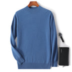 Men's Merino Wool Sweater Blue1