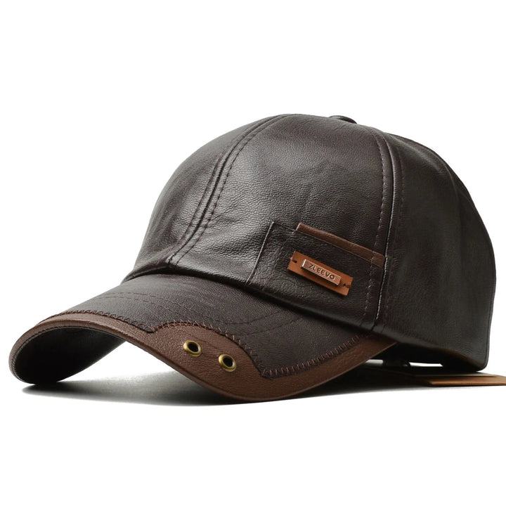 Premium Leather Cap for Stylish Comfort-MODAUTLET