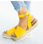 Women's Comfortable Wedge Sandals Yellow