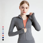 Slim Fit Tracksuit Jacket for a Stylish Look Grey