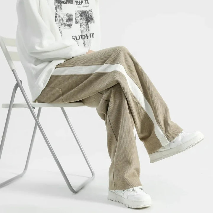 Men's Stripe Corduroy Pants - Brooklyn Style-MODAUTLET