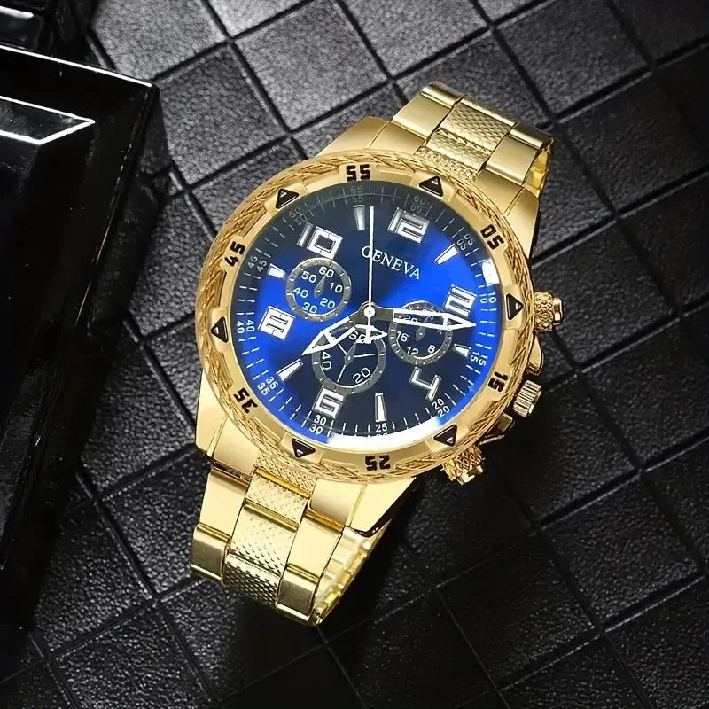 Elegant Geneva Chrona Timepiece Blue1