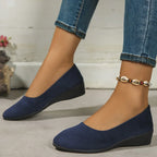 Women's Elegant Lightweight Non-Slip Wedge Shoes Blue