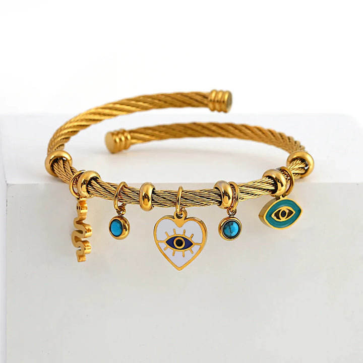 Twisted Band Open Cuff Bracelet for Women – Stylish Everyday Accessory-MODAUTLET