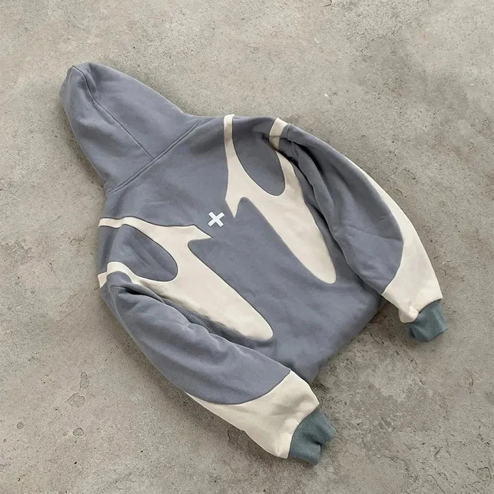 Women's Retro Letter Printed Devil Pattern Hoodie Casual Streetwear