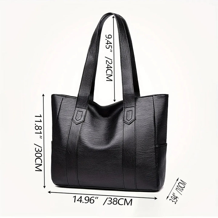 Vintage Large Capacity Vegan Tote Bag For Daily Use-MODAUTLET