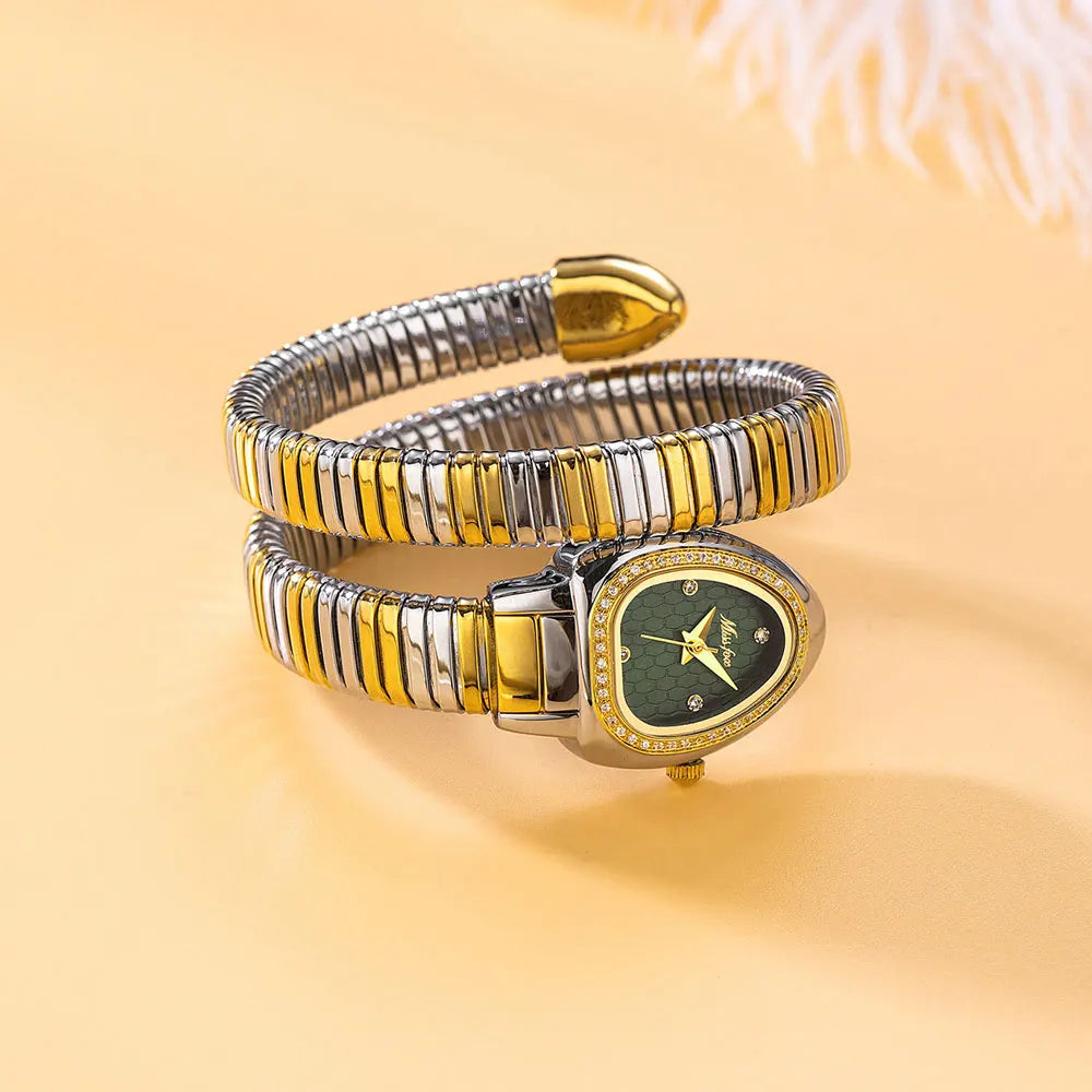 Elegant Serpent Bracelet Watch