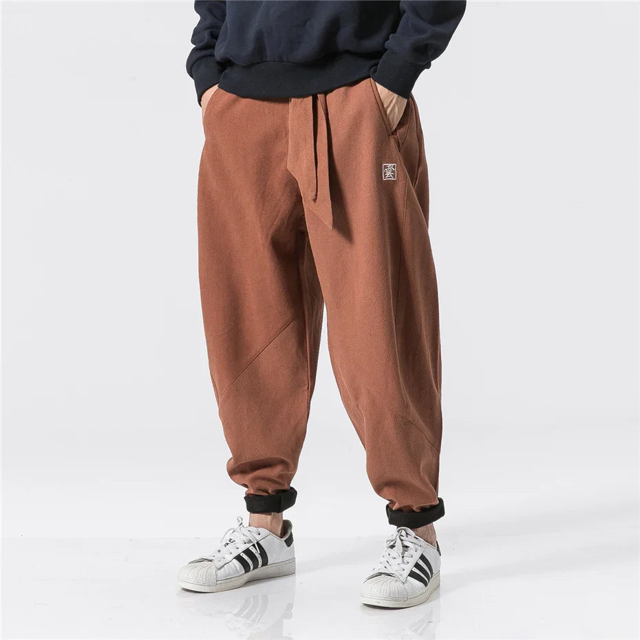 Men's Tokyo Drape Joggers - Stylish and Comfortable Activewear Cedar Brown