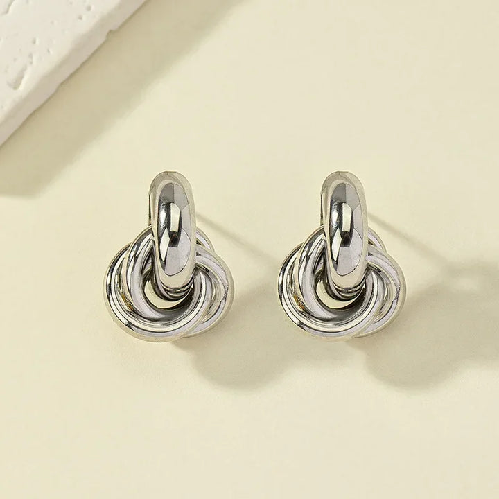 Stylish Union Loop Earrings for Elegant Looks-MODAUTLET
