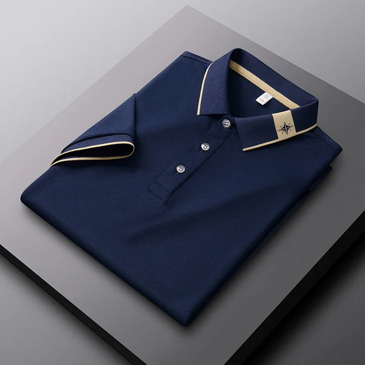 Men's Compass Polo Shirt - Verdant Green-MODAUTLET