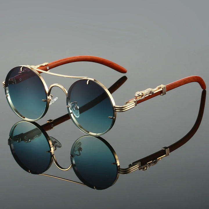 "Panther" Vintage Sunglasses – UV400 Unisex Retro Oval Eyewear-MODAUTLET