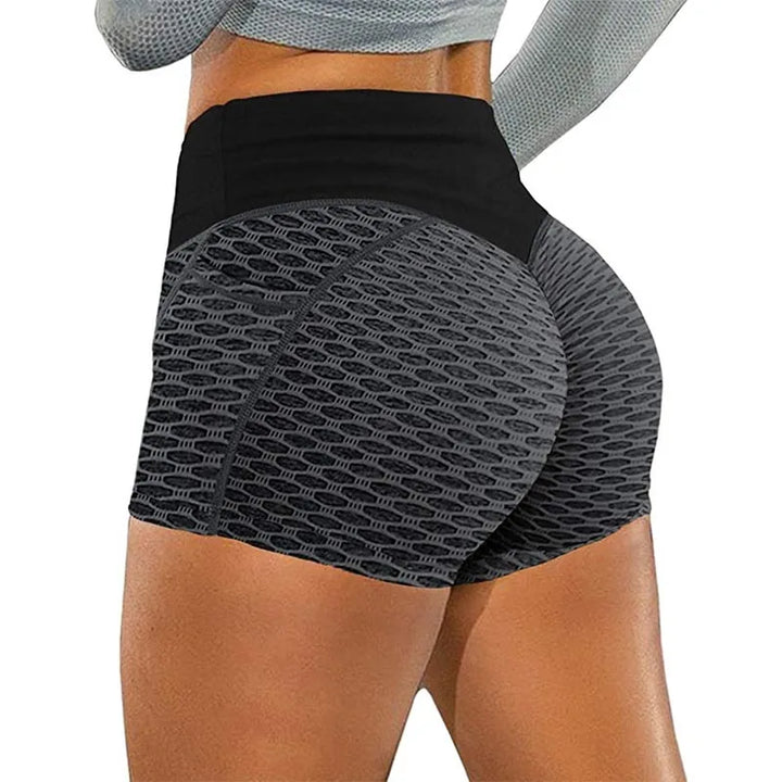 Women's High Waist Seamless Fitness Shorts for Hip Lifting and Running
